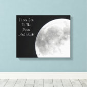 Ich Liebe Sie auf den Mond und zurück Leinwand dru (Insitu (Holzboden))