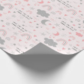 Ich Liebe Sie auf den Mond und zurück Wrapping Pap Geschenkpapier (Ecke)