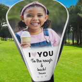 Ich Liebe Sie auf den Namen des Rough & Back-Fotos Golf Headcover