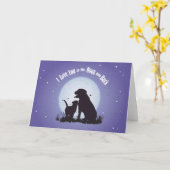 Ich Liebe Sie auf die Postkarten für den Mond und  (Gelbe Blume)