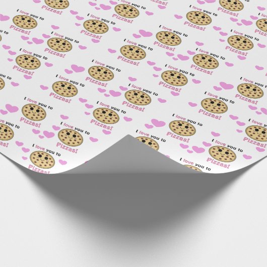 Ich Liebe Sie auf Pizzas Packpapier (Ecke)