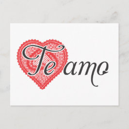 Ich Liebe Sie auf Spanisch - Te amo Postkarte
