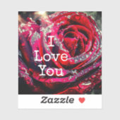 Ich Liebe Sie Aufkleber (Blatt)