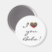 Ich Liebe Sie Baba Ukrainische Volkskunst Magnet (Vorderseite/Rückseite)