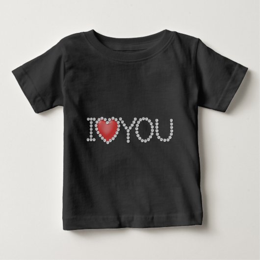 Ich Liebe Sie Baby T-shirt (Vorderseite)