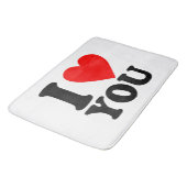 Ich Liebe Sie Badematte (Schrägansicht)