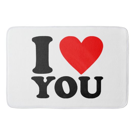 Ich Liebe Sie Badematte (Vorderseite)