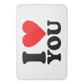 Ich Liebe Sie Badematte (Vorderseite Vertikal)