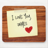 Ich Liebe, Sie bemerken Holz Mousepad (Vorne)