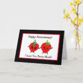 Ich Liebe Sie Berry viel Glück Jahrestag Karte (Gelbe Blume)