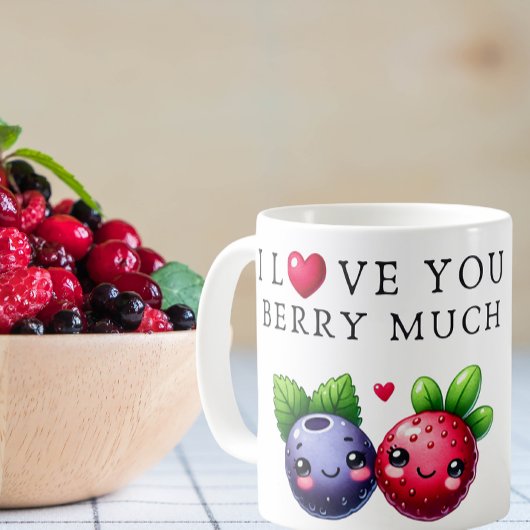 Ich Liebe Sie Berry viel Kaffeetasse