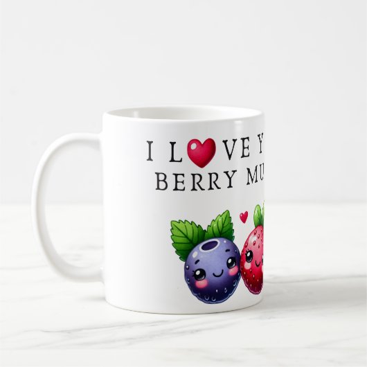 Ich Liebe Sie Berry viel Kaffeetasse (Links)