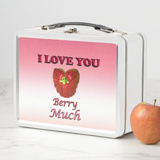 Ich Liebe Sie Berry viel Metall Brotdose (Beispiel)