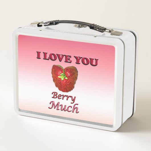 Ich Liebe Sie Berry viel Metall Brotdose (Rückseite)
