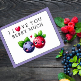 Ich Liebe Sie Berry viel Postcard Postkarte