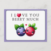 Ich Liebe Sie Berry viel Postcard Postkarte (Vorderseite)