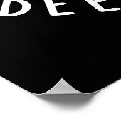 Ich Liebe, Sie bewundern viel lustiges Getränk Pun Poster (Ecke)