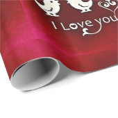 Ich Liebe Sie Birnen-Umschlagpapier Geschenkpapier (Rolleneckpunkt)