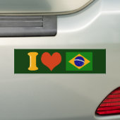 Ich Liebe Sie Brasilien Autoaufkleber (Auf Auto)