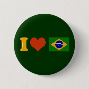 Ich Liebe Sie Brasilien Button