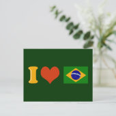 Ich Liebe Sie Brasilien Postkarte (Stehend Vorderseite)
