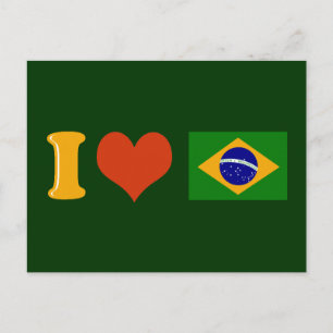 Ich Liebe Sie Brasilien Postkarte