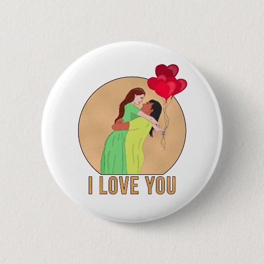 Ich Liebe Sie Button (Vorderseite)
