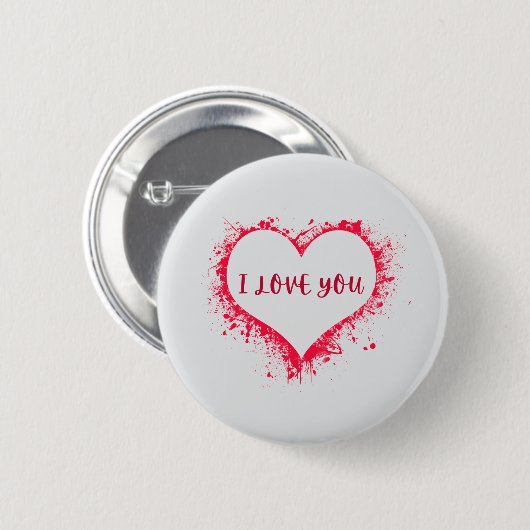 Ich Liebe Sie Button (Vorne & Hinten)