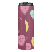 Ich Liebe Sie Candy Hearts Couple Thermosbecher (Rückseite)
