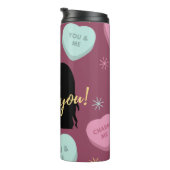 Ich Liebe Sie Candy Hearts Couple Thermosbecher (Nach rechts gedreht)