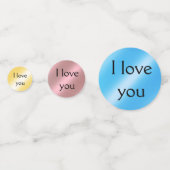 Ich Liebe Sie Confetti Konfetti (Rückseiten)
