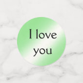 Ich Liebe Sie Confetti Konfetti (Klein Vorderseite)