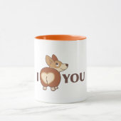 Ich Liebe Sie Corgi Hund Tasse (Zentrum)