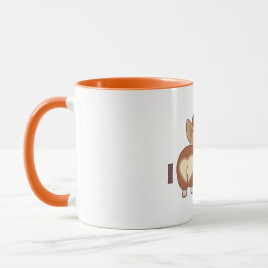 Ich Liebe Sie Corgi Hund Tasse (Links)