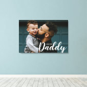 Ich Liebe Sie Daddy Custom Foto Leinwanddruck (Insitu (Holzboden))