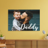 Ich Liebe Sie Daddy Custom Foto Leinwanddruck (Insitu (Wohnzimmer))