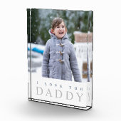 Ich Liebe Sie Daddy / Elegantes Kind Fotoblock (Rechts)