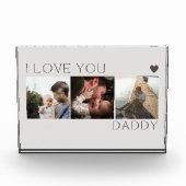 Ich Liebe Sie Daddy Foto Collage Geschenkblock Fot (Vorderseite)