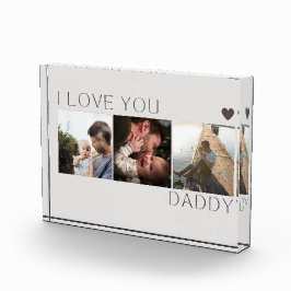 Ich Liebe Sie Daddy Foto Collage Geschenkblock Fot