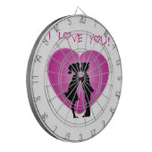 Ich Liebe Sie Dartscheibe (Vorderseite Links)