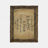 "Ich Liebe Sie Decke einer des Scheffels und eines (Vorderseite)