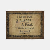 "Ich Liebe Sie Decke einer des Scheffels und eines (Vorderseite (Horizontal))