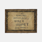 "Ich Liebe Sie Decke einer des Scheffels und eines (Vorderseite (Horizontal))