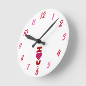 Ich Liebe Sie die Acrylmauer Runde Wanduhr (Winkel)