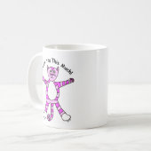 "Ich Liebe Sie diese viel" rosa Katzen-Tasse Kaffeetasse (Vorderseite Links)