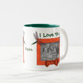 Ich Liebe Sie Dragonfliegen Personalisiertes Foto Zweifarbige Tasse (VorderseiteRechts)