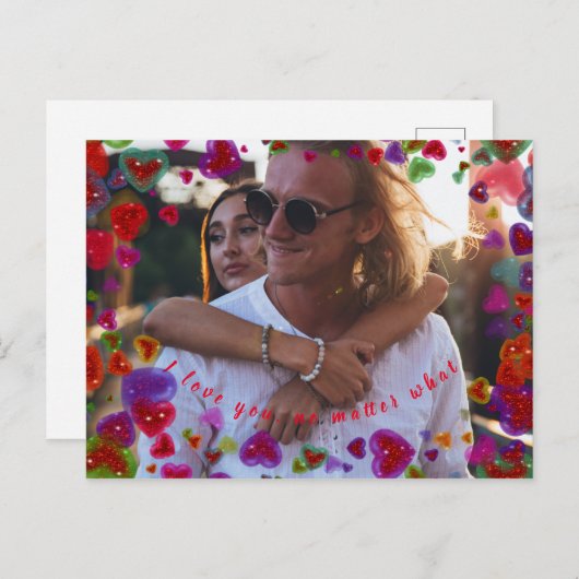 Ich Liebe Sie, egal, was 2 Postkarte (Vorne/Hinten)