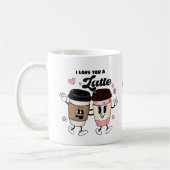 Ich Liebe Sie ein Latte Funny Romantic Valentine G Kaffeetasse (Links)