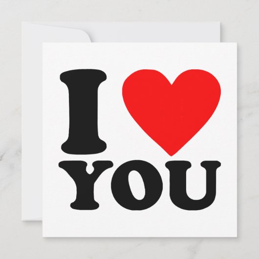 Ich Liebe Sie Einladung (Rückseite)