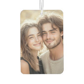 Ich Liebe Sie elegante Retro rosa rosa Valentinsta Autolufterfrischer (Rückseite)